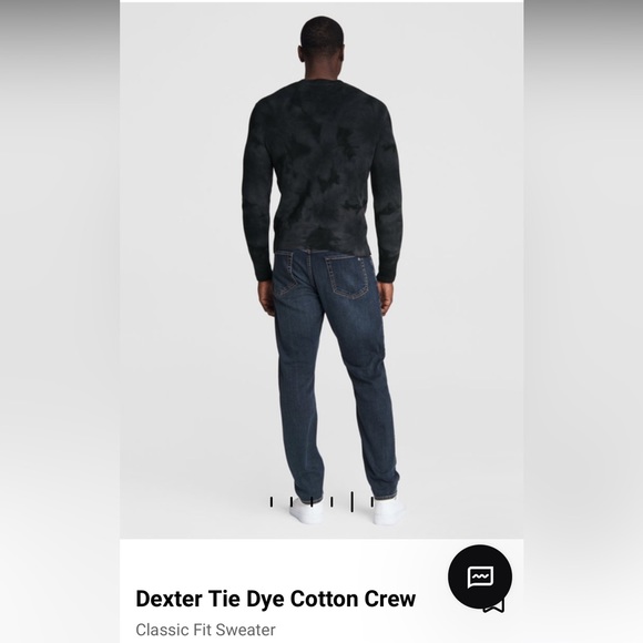 Rag and Bone Dexter Dye Crew Sweater - Men’s small - black - Picture 6 of 12